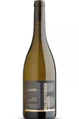 Flasche Gerlachsheim Weißburgunder Selektion 2024, ein hochwertiger Weißwein aus Baden.