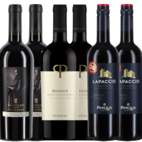 Primitivo Weinpaket – Mandus, Pasqua und Brunhilde