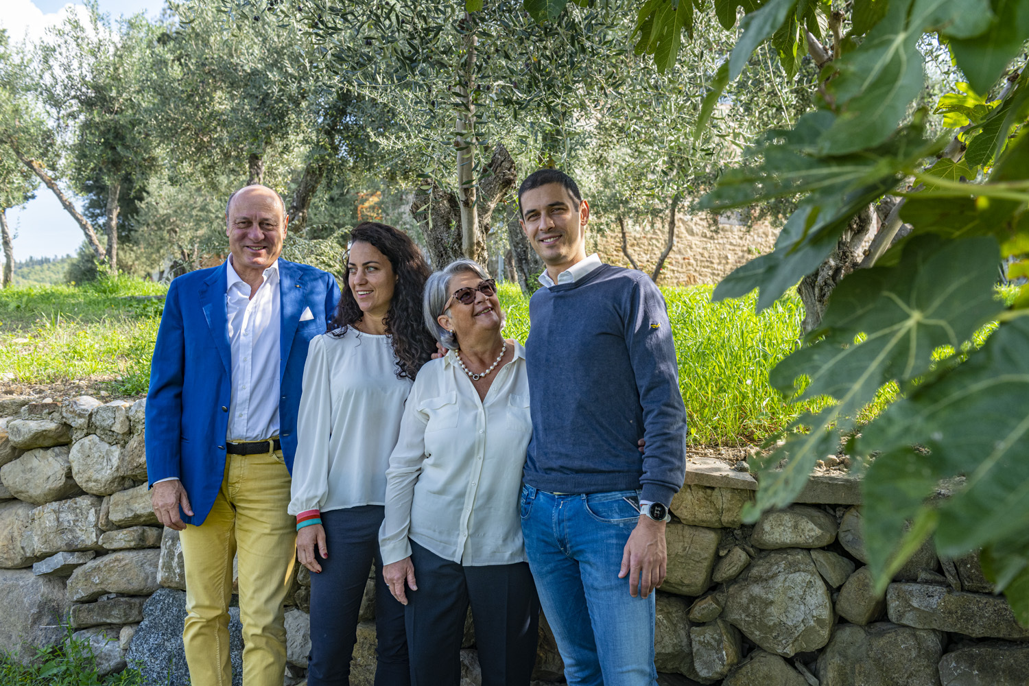 Rocca de le Macchie mit Familie