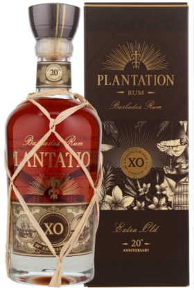 Flasche und Verpackung des Planteray Barbados XO 20th Anniversary Premium Rums